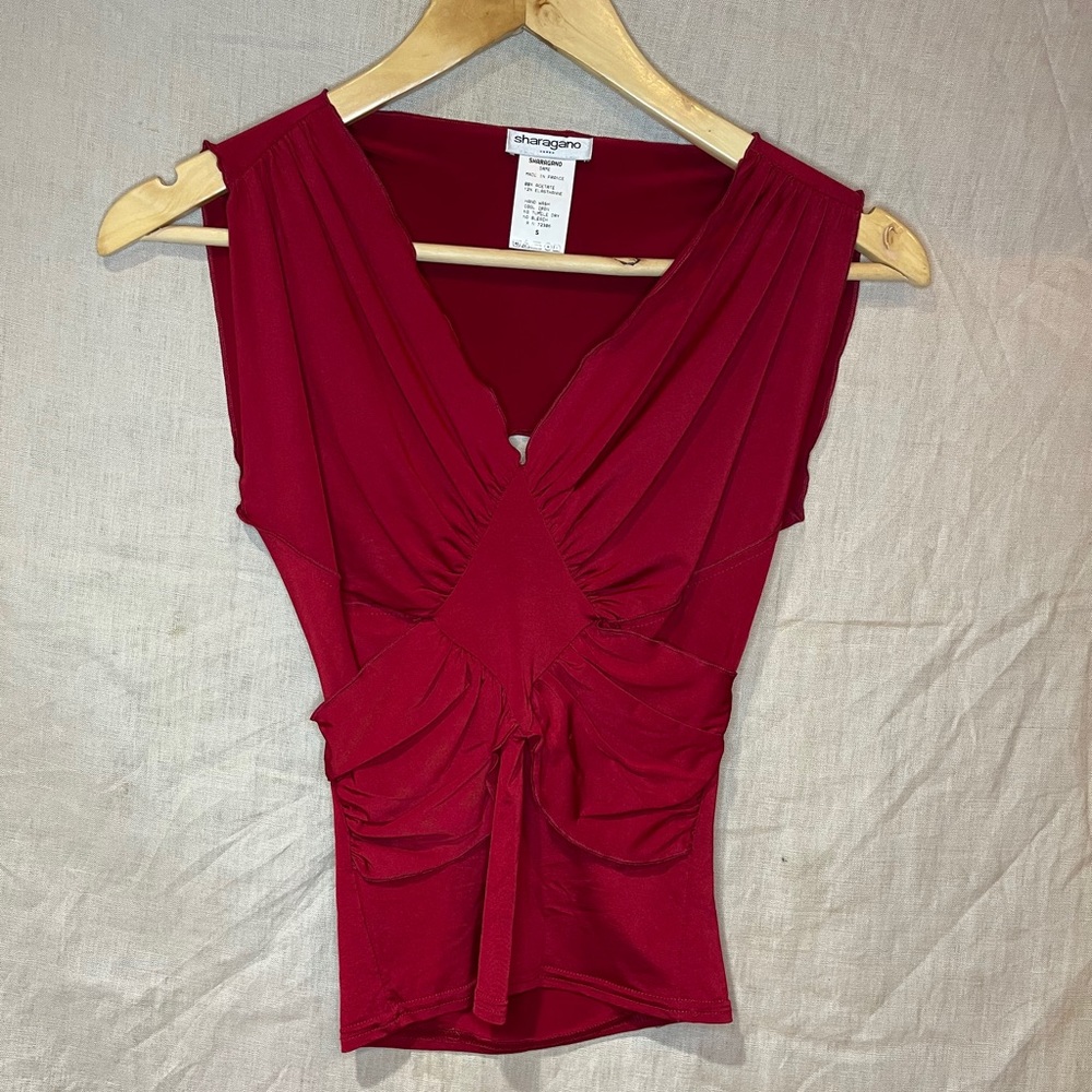 Sharagano Ruched Top